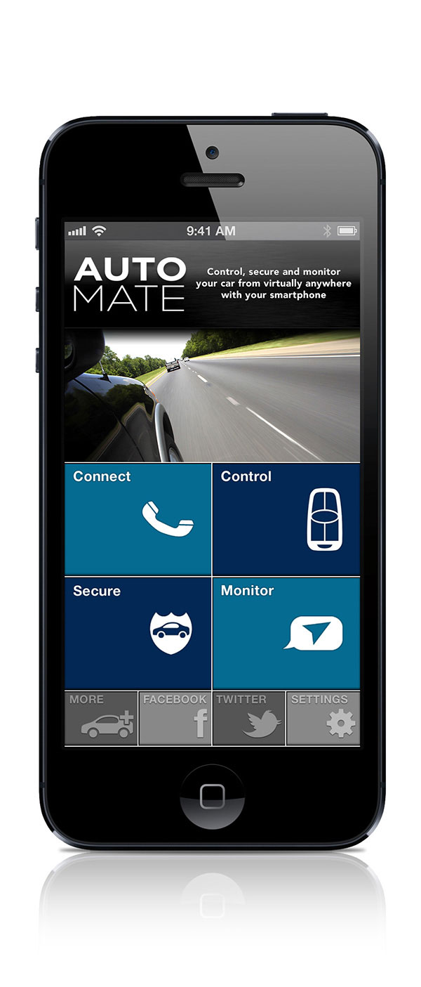 Main UI (Dashboard) Screen - Viper SmartStart Mobile App