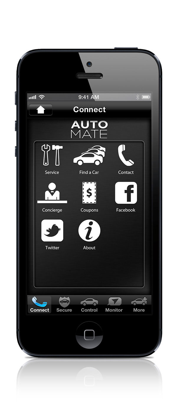 Connect UI Screen - Viper SmartStart Mobile App