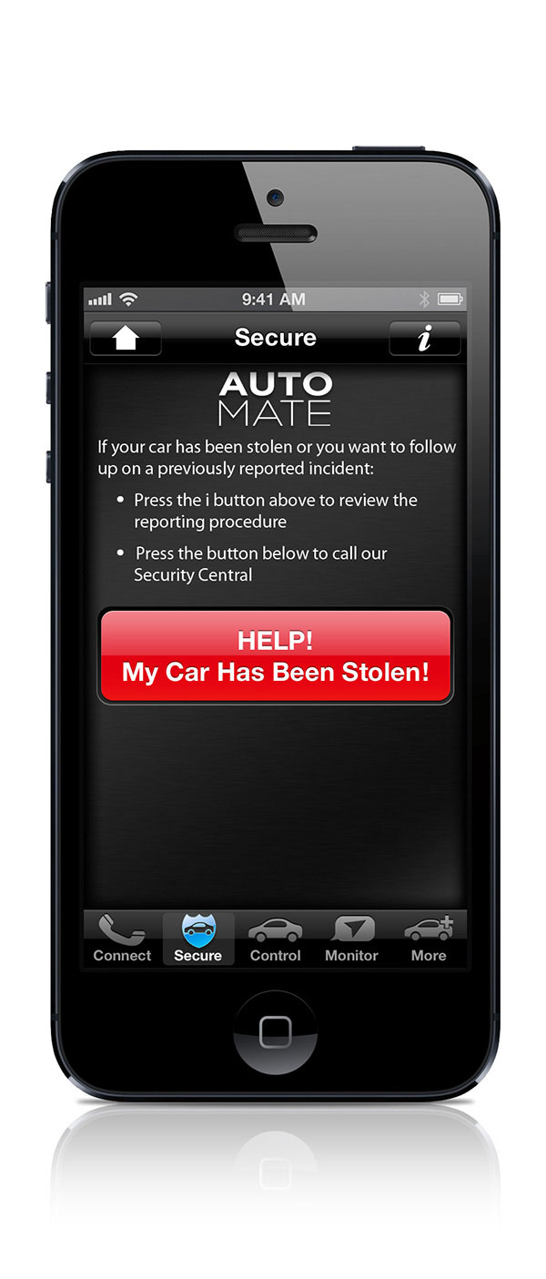 Secure UI Screen - Viper SmartStart Mobile App
