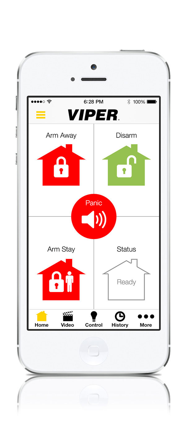Home Control UI Screen 1 - Viper Home Mobile App