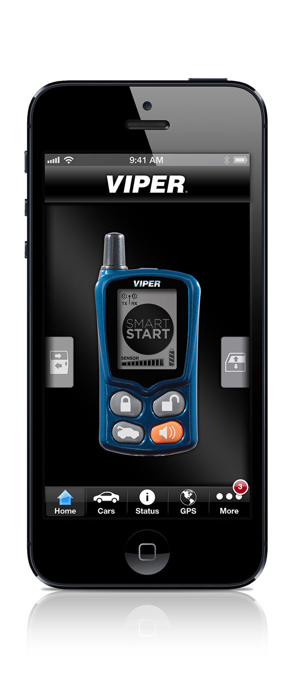 Classic Viper Keyfob Main UI Screen - Viper SmartStart Mobile App