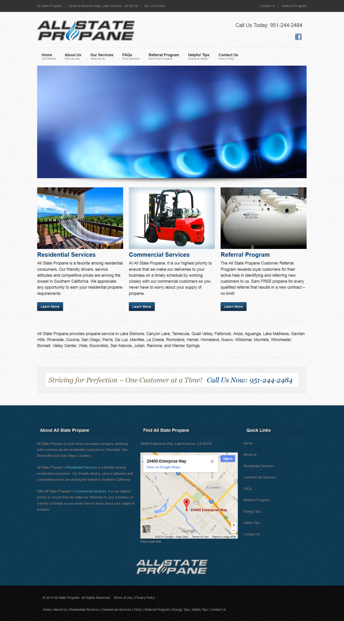 Homepage - AllStatePropane.com Web Site Design Homepage - AllStatePropane.com Web Site Design