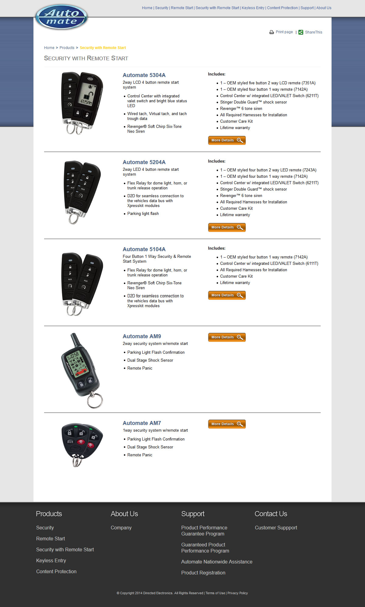 Product Category Subpage - ProStartSystems.com Web Site Redesign