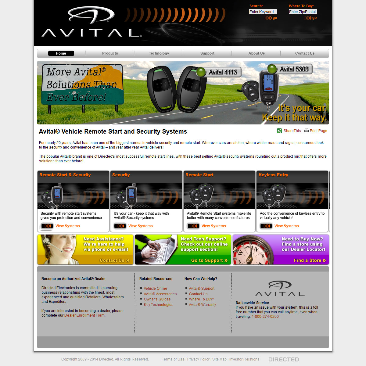 Homepage - Avital.com Web Site Redesign (v2.0)