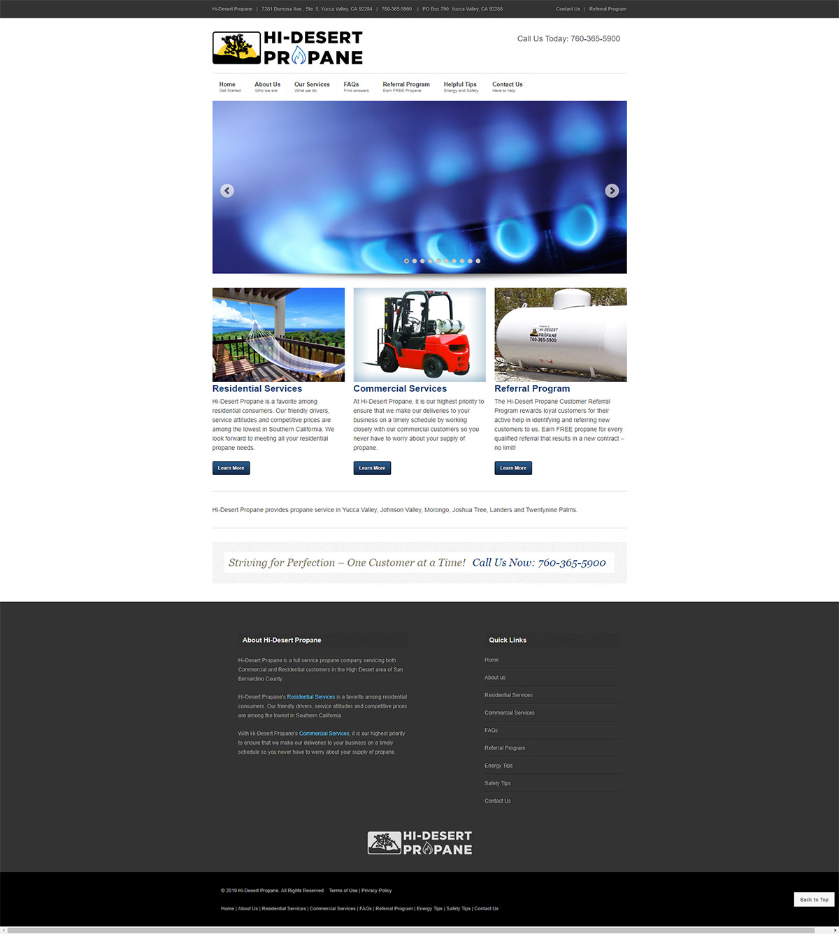Homepage - HiDesertPropane.com Web Site Design Homepage - HiDesertPropane.com Web Site Design
