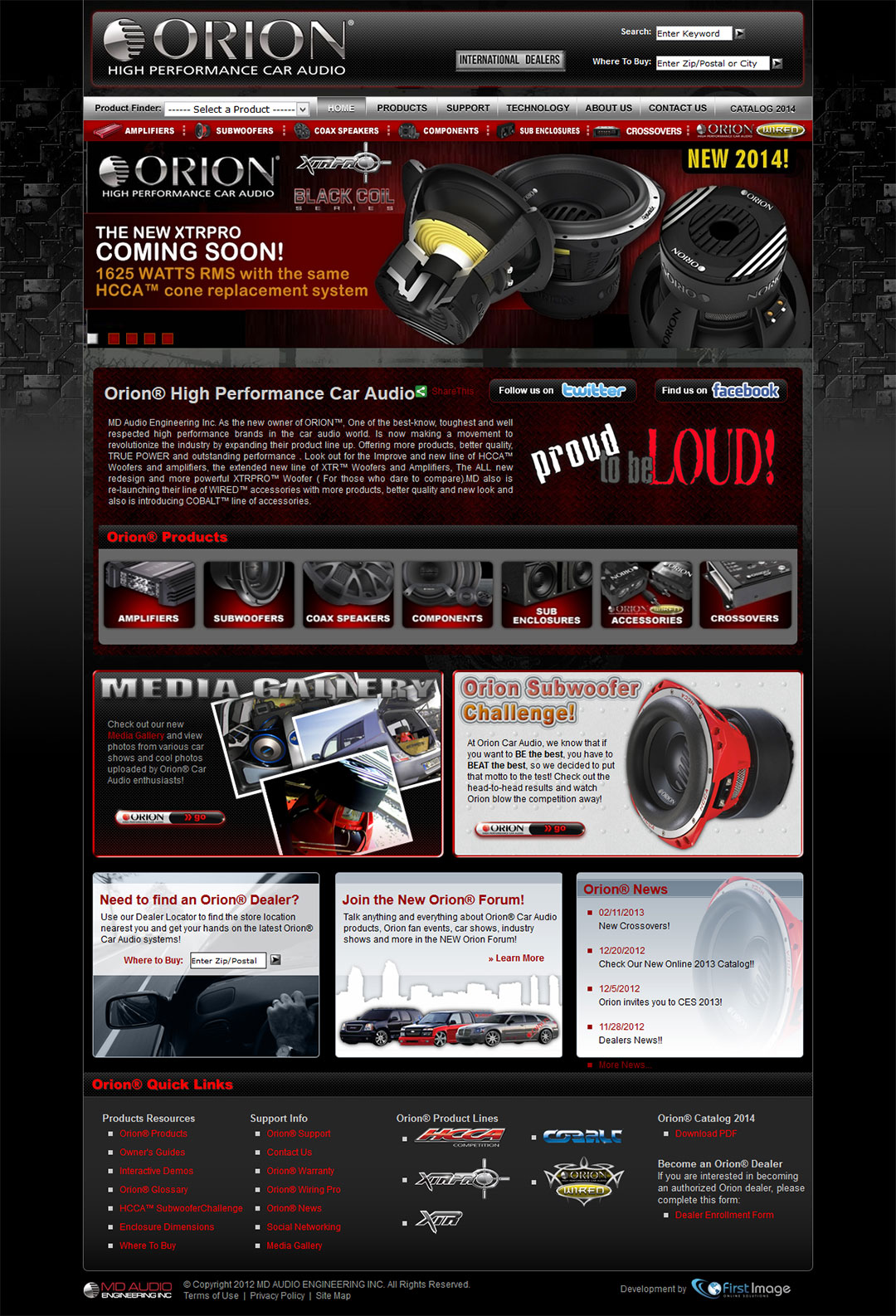 Homepage - OrionCarAudio.com Web Site Redesign Homepage - OrionCarAudio.com Web Site Redesign
