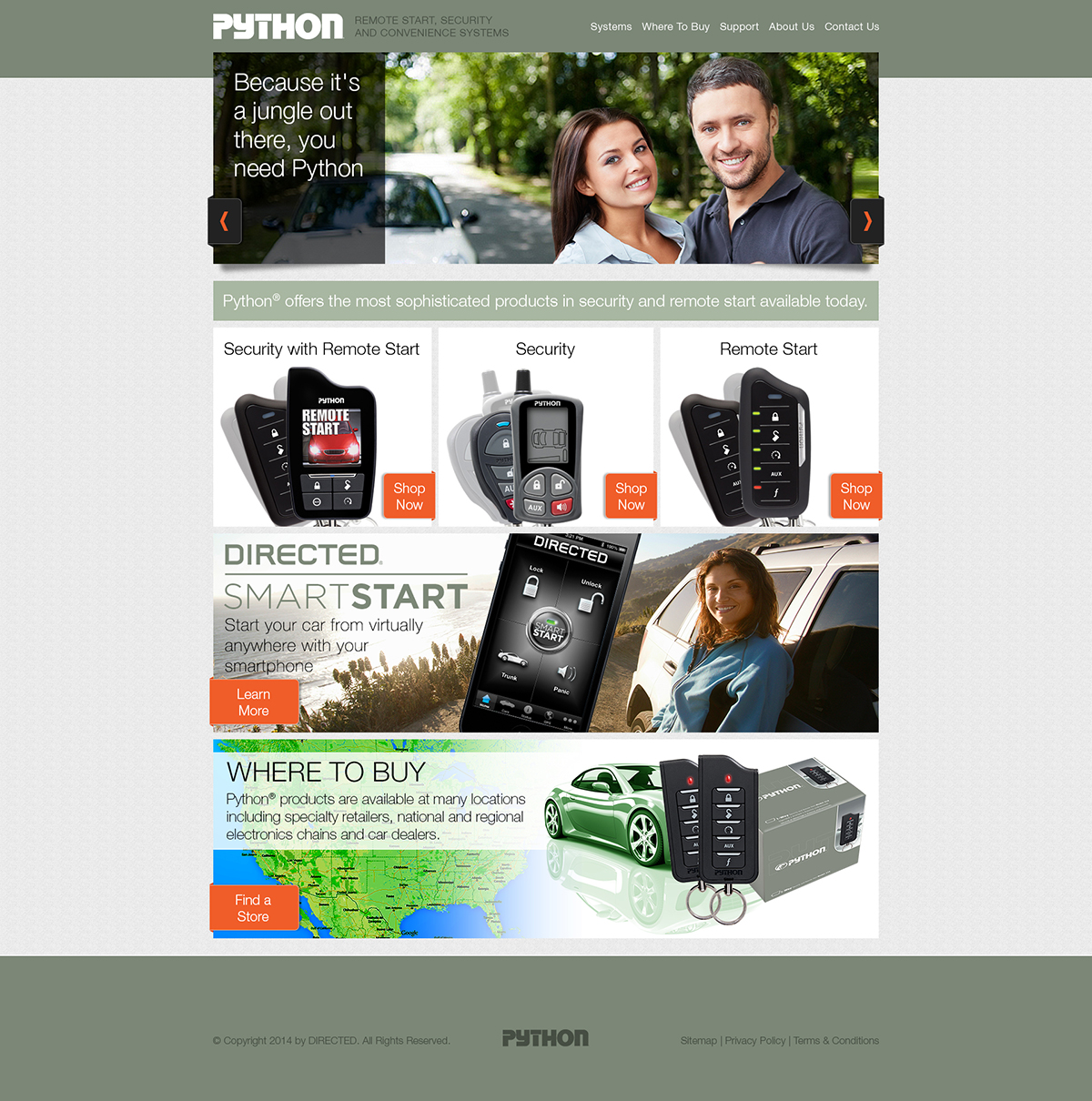 Homepage - PythonCarSecurity.com Web Site Redesign Homepage - PythonCarSecurity.com Web Site Redesign